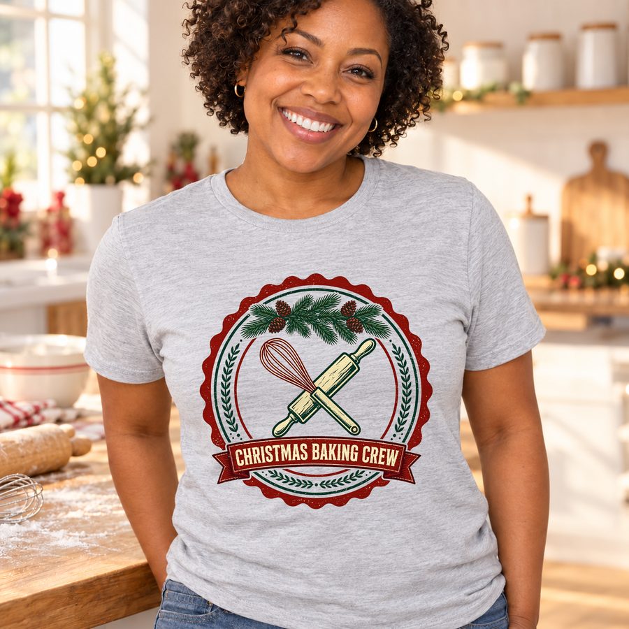 Christmas Baking Crew funny tee
