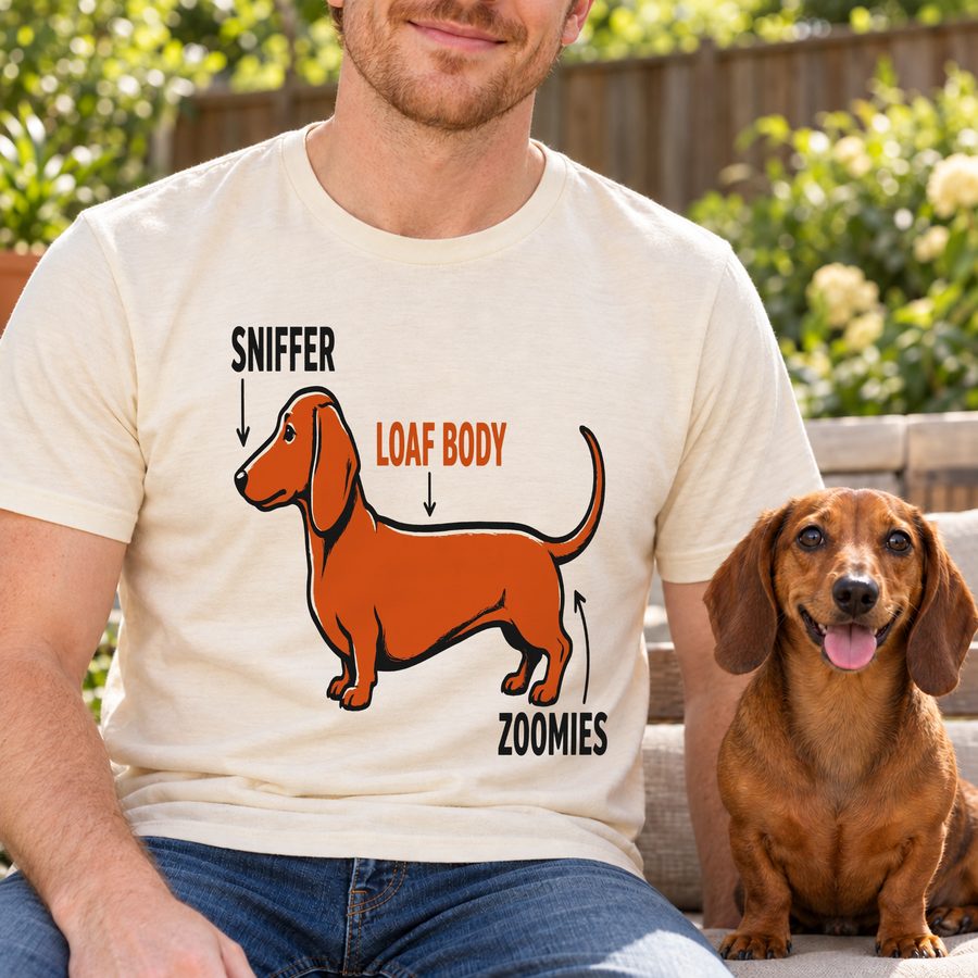 Dachshund Anatomy funny tee