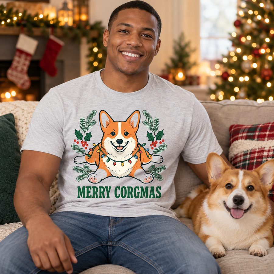Merry Corgmas funny tee