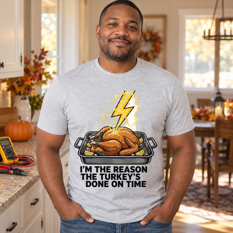 Turkey Day Electrician funny tee