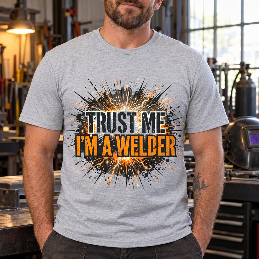 Welder Sparks funny tee